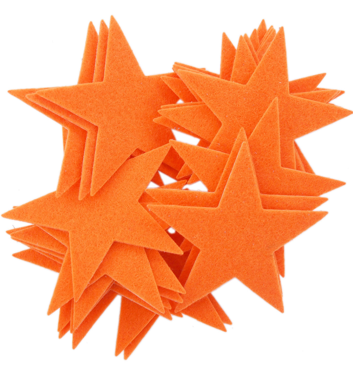 Stiff Orange Felt Stars (1.5 to 3inch) – Playfully Ever After