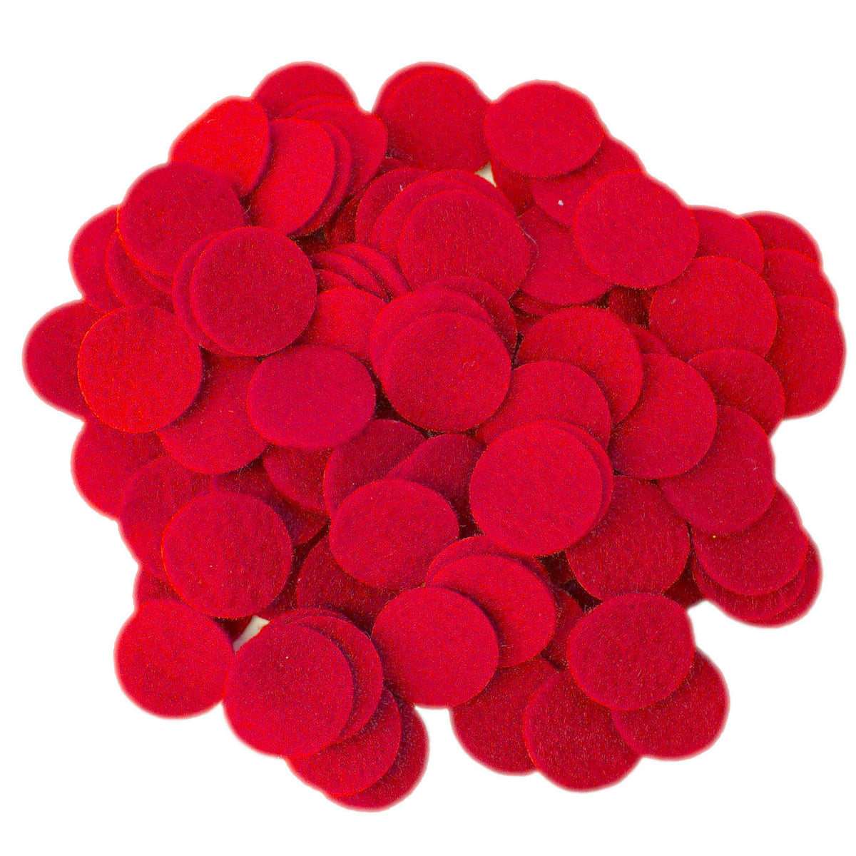 Playfully Ever After 3 inch 28pc Felt Hearts (Red)