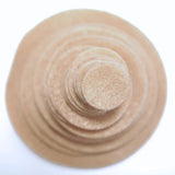 Camel Brown Felt Circles (3/4 to 5 inch)