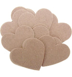 Camel STIFF Felt Hearts (1 inch to 5 inch)