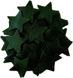 Dark Green CRAFT Soft Felt Stars (1 inch to 5 inch)