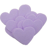 Lavender STIFF Felt Hearts (1 inch to 5 inch)