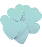 Light Blue STIFF Felt Hearts (1 inch to 5 inch)