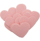 Light Pink STIFF Felt Hearts (1 inch to 5 inch)