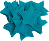 Ocean Blue CRAFT Soft Felt Stars (1 inch to 5 inch)