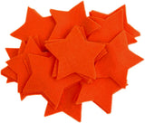 Pumpkin Orange CRAFT Soft Felt Stars (1 inch to 5 inch)