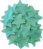Sea Green CRAFT Soft Felt Stars (1 inch to 5 inch)