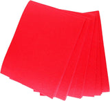 Red STIFF Felt Sheets 9x12 inch