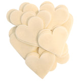 Cream Felt Hearts (1 inch to 5 inch)