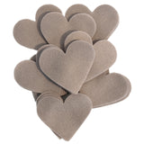 Gray Felt Hearts (1 inch to 5 inch)