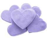 Lavender Felt Hearts (1 inch to 5 inch)