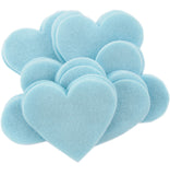 Light Blue Felt Hearts (1 inch to 5 inch)