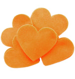 Light Orange Felt Hearts (1 inch to 5 inch)