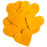 Mac and Cheese Felt Hearts (1 inch to 5 inch)