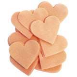 Peach Felt Hearts (1 inch to 5 inch)