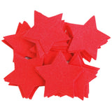 Red STIFFENED Felt Stars (1 inch to 5 inch)