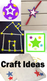 Red, White & Blue Felt Star Stickers (1.5 to 3 Inch)