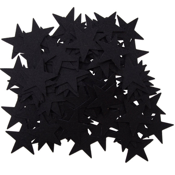 Black Felt Star Stickers (1.5 to 3inch)