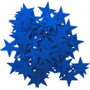Stiff Blue Felt Stars (1.5 to 3inch)