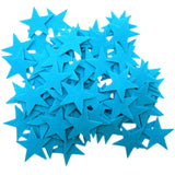Light Blue Felt Star Stickers (1.5 to 3 Inch)