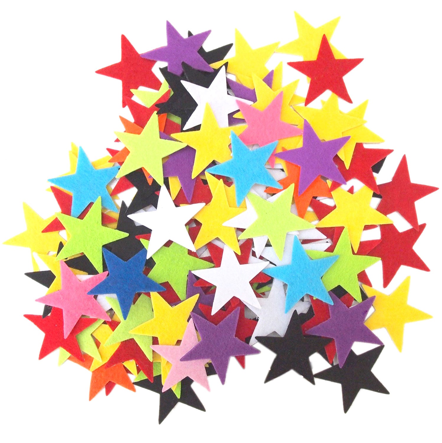 Mixed Color Assortment Felt Star Stickers (1.5 to 3 Inch) – Playfully Ever  After