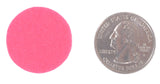 Pink Felt Circle Stickers (1 inch)