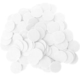 White Felt Circle Stickers (1 to 4 inch)