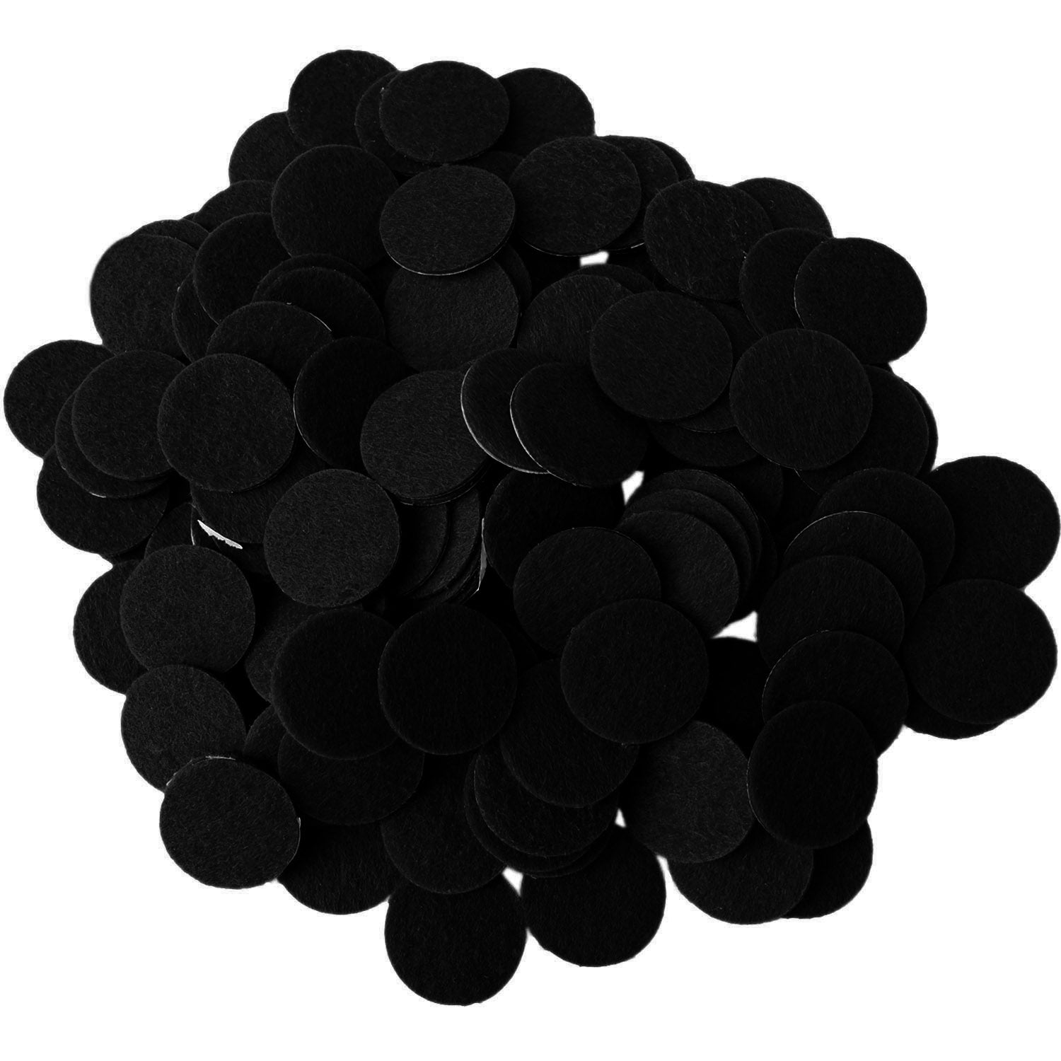 Black Felt Circle Stickers (1 to 4 inch) – Playfully Ever After