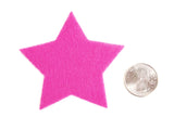 Craft Felt Pink 3 Inch Stars - 45pc