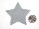 Craft Felt Gray 3 Inch Stars - 45pc