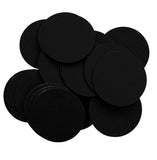 Black Stiff Felt Circles (1 to 5 inch)