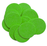 Green Stiff Felt Circles (1 to 5 inch)