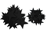 Stiff Black Felt Stars (1.5 to 3inch)