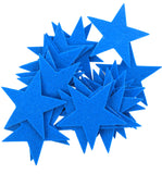 Stiff Blue Felt Stars (1.5 to 3inch)