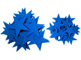 Blue Felt Star Stickers (1.5 to 3inch)