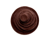 Brown Felt Circles (3/4 to 5 inch)