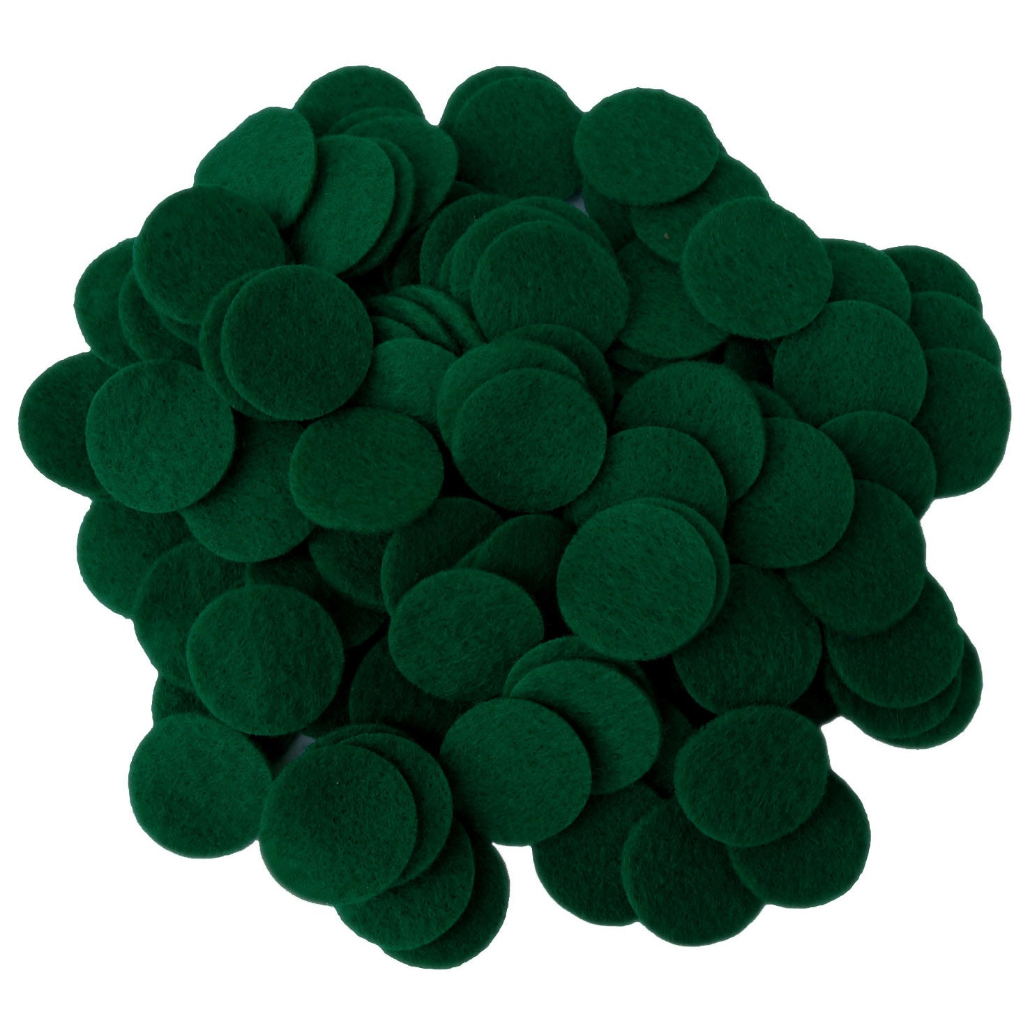 Dark Green Felt Circles (3/4 to 5 inch) – Playfully Ever After