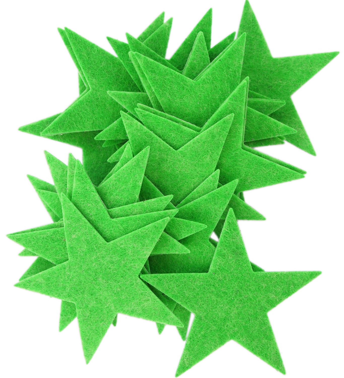 3 Inch Green Craft Stars 22-Piece Green - Peel & Stick Craft Stars For ...
