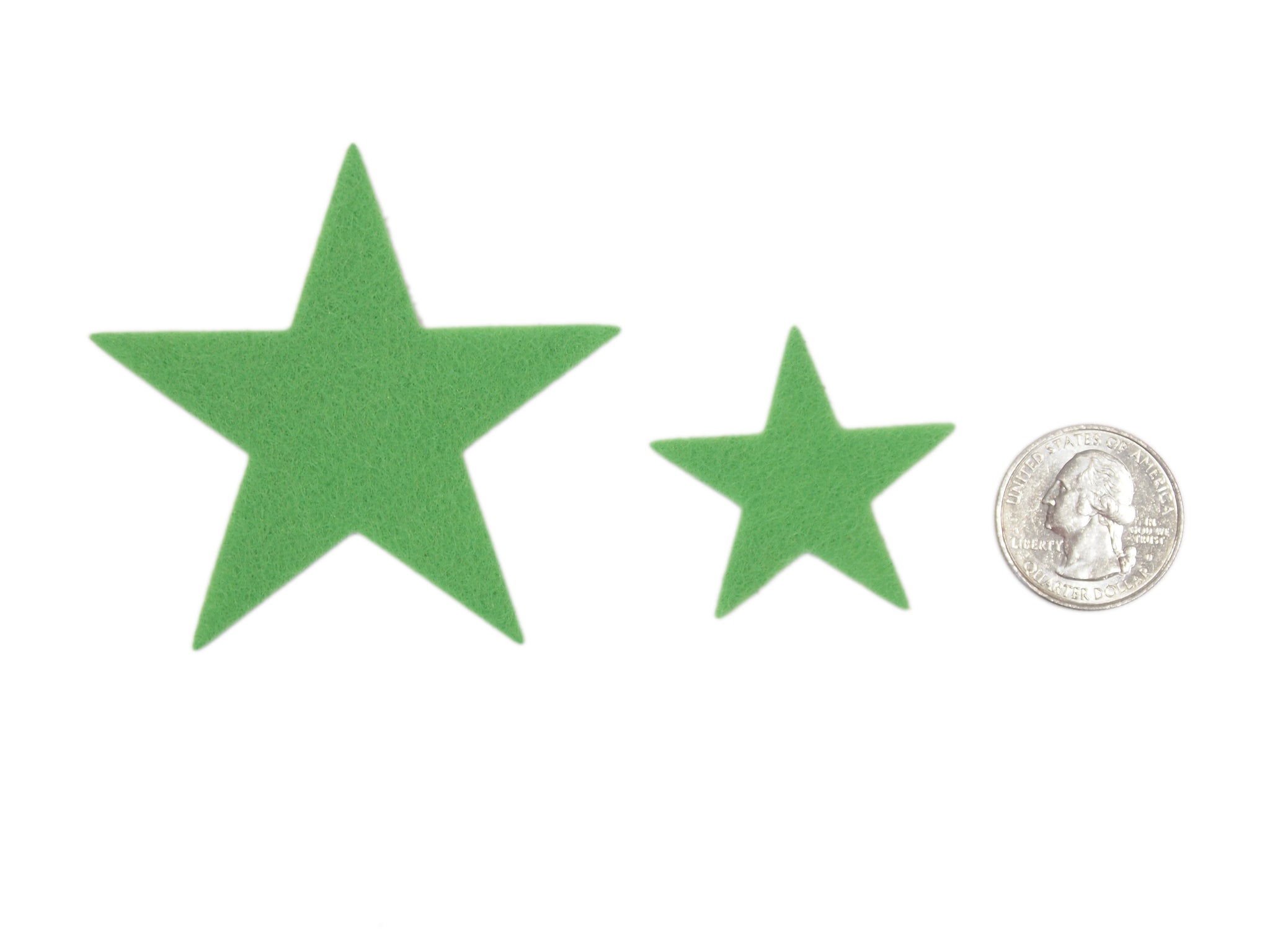 Green Felt Star Stickers (1.5 to 3 Inch) – Playfully Ever After