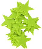 Light Green Felt Star Stickers (1.5 to 3 Inch)
