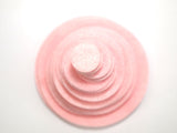 Light Pink Felt Circles (3/4 to 5 inch)