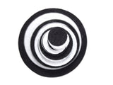 Black, White Felt Circles Color Set (3/4 to 5 inch)