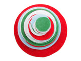 Green, Light Blue, Red, White Felt Circles Color Set (3/4 to 5 inch)
