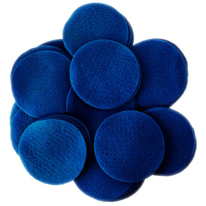 Navy Blue Felt Circles (3/4 to 5 inch)