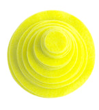 Neon Yellow Felt Circles (3/4 to 5 inch)