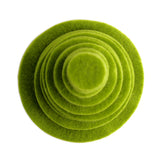 Pear Green Felt Circles (3/4 to 5 inch)