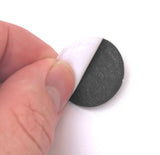 Black Felt Circle Stickers (1 to 4 inch)