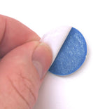 Blue Felt Circle Stickers (1 to 4 inch)