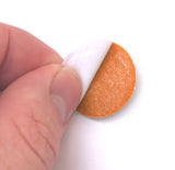 Orange Felt Circle Stickers (1 inch)