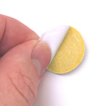 Yellow Felt Circle Stickers (1 to 4 inch)